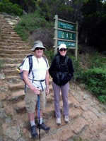 Danie and Odette at start of hike
