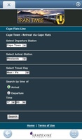 Train Times mobile website for Cape Town added Cape Flats line