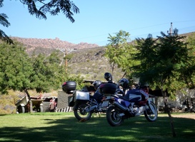 Bikes taking a well earned rest at Cederberg Oasis
