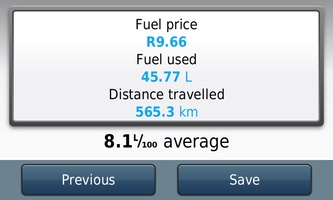 Garmin Nuvi 3790T - Summary after petrol input