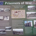 Sign giving history of Prisoners of War