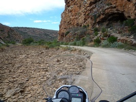 Passing through one of numerous drifts on our way to Montagu