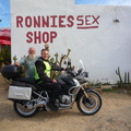 Ronnie and I outside Ronnie's Sex Shop