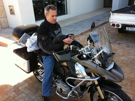 Taking delivery of my new bike at BMW Hamman Motorrad Tygerfalls