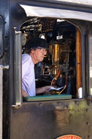 Driver of the steam locomotive
