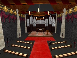 Old York in Second Life - Inside the church