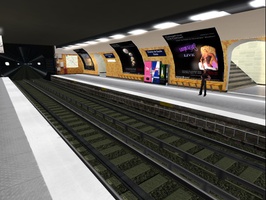 Paris Bourbon Island on Second Life - Metro Subway