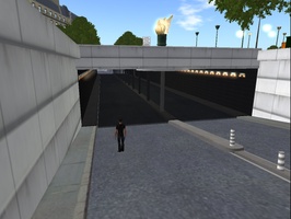 Paris Bourbon Island on Second Life - Alma Bridge where Princess Diana died