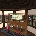 Tuliptree Station in Second Life - Inside signalling box