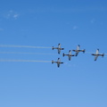 Ysterplaat Air Show - Silver Falcons flying through each other