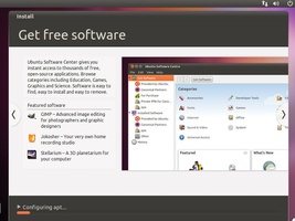 Ubuntu 10.10 Installation - Showing Free Software Center