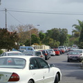 Traffic jam leaving Pinelands thirty minutes after the implosion