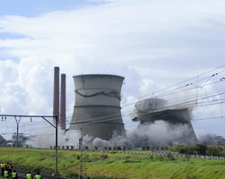 Athlone Cooling Towers Implosion - started three minutes early