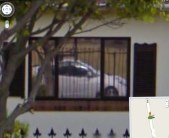 Google Street View car reflecting off my house's windows - busy shooting Cape Town