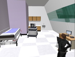 UK National Health Service on Second Life - Inside the Ultrasound Scanner Room
