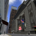 New York on Second Life - Me looking at the New York Public Library