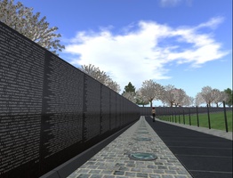 Memorial Wall on Second Life in honour of US Memorial Day Weekend