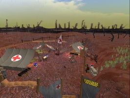 First World War Poetry Digital Archive on Second Life - Red Cross Dressing Station