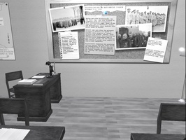 U.S. Holocaust Memorial Museum in Second Life - Wall displays