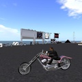 Riding a Harley in Second Life