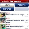 SuperSport application on iPhone - News view