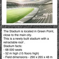 World Cup 2010 app for iPhone - Stadium Details