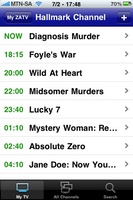 ZA TV Guide on the iPhone - Channel view