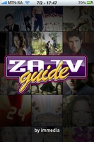 ZA TV Guide on the iPhone