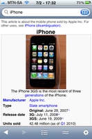 Wikipanion on the iPhone
