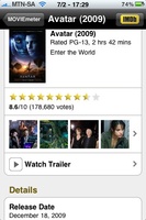 IMDB on the iPhone