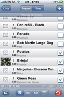 Grocery Gadget on the iPhone