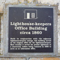 Plaque on Lighthouse-Keepers Office Building