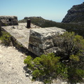 Parts of old cableway used to ferry materials up Kasteelspoort in late 1800's