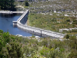 Woodhead Reservoir wall