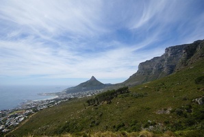 View towards Lion's Head with Table Mountain on the right