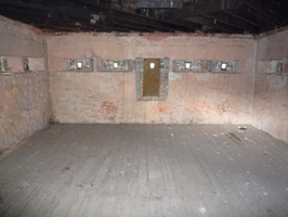 Inside the blockhouse