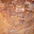 Graffiti in cave