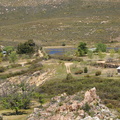 View of the dam from the large rock