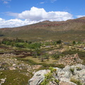 View of the campsite from the large rock