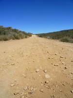 Gravel road approaching Kromrivier