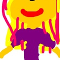 Kaylyn's artwork she created on my iPhone using MyPaint Free app