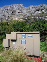 One of the substations for floodlights on Table Mountain