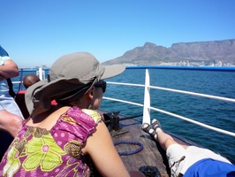 Chantel enjoying the return ferry trip
