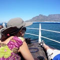 Chantel enjoying the return ferry trip