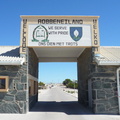 View of main gate to Robben Island Prison