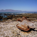View of Table Mountain from Fong Chong 2 wreck on Robben Island