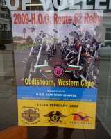 Route 62 Rally Poster in shop window