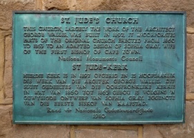 Plaque at St Jude's Church, Oudtshoorn