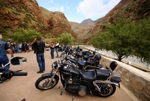 Meiringspoort with my bike in foreground