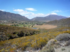 View over Barrydale town in the Karoo